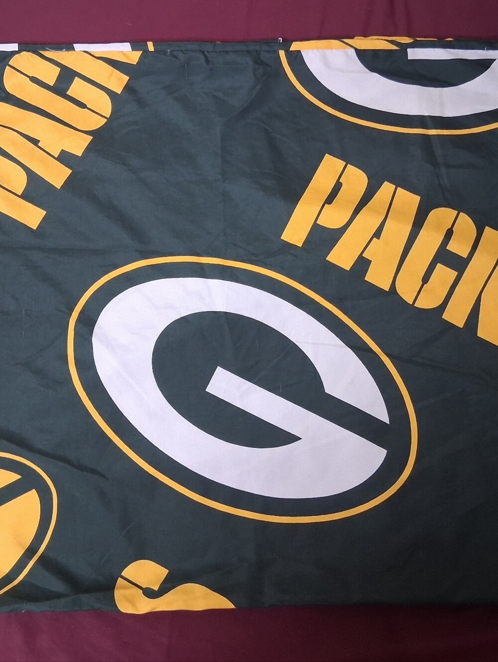 2pc Green Bay Packers Standard Size Pillowcase.